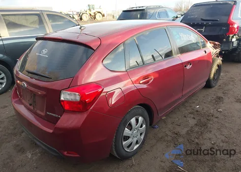 2012 Subaru Impreza 2.0I from USA, damaged, VIN JF1GPAA69CG234321